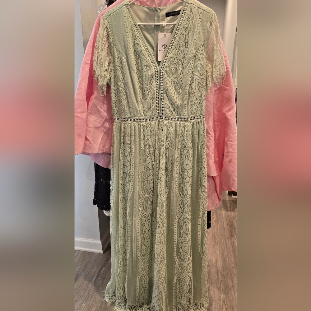 Green Lace Dress